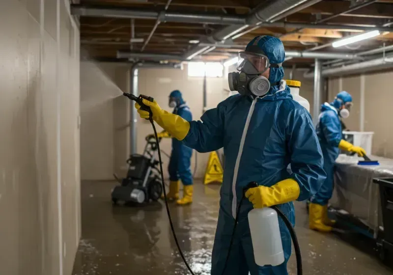 Basement Sanitization and Antimicrobial Treatment process in Hinsdale, NH